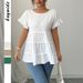 DiYun European And American Elegant Versatile Round Neck Short Sleeve Blouse Women's Clothing 2025 Autumn/Winter_ecoleips.com