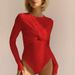 Aria Basics Aria Basics Cross-border Foreign Trade European And American Women's Clothing 2025 Spring Fleece Twisted One-piece Bodysuit Base_ecoleips.com