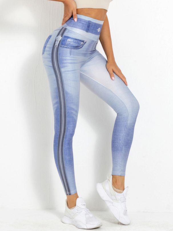 Women's Clothing Pants High Waist Slimming Hip Lifting Sports Tights Women's Outer Wear Elastic Abdomen Pants_ecoleips.com