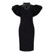 Women's Clothing Fashionable And Elegant Elegant Semi-High Neck Beaded Lace Bodycon Dress | Slim Fit Sexy Pencil Dress For Women_ecoleips.com