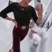 Chic Lace Detail Round Neck Long Sleeve T-Shirt For Women - Stretch Comfort Fit, Versatile Black & White, S-XXL_ecoleips.com