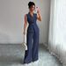 Women's Stylish Sleeveless Two Piece Set European American Straight Leg Pants Import Foreign Trade_ecoleips.com