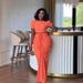 European And American New Women's Tight Sexy Pleated Short Sleeved Top Drawstring Pleated Skirt Two Piece Set_ecoleips.com