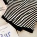 Women's Clothing Milk Silk Trousers Short Sleeves Short Set Versatile Striped Fashion Slim Suit Large Size Two Piece Suit_ecoleips.com