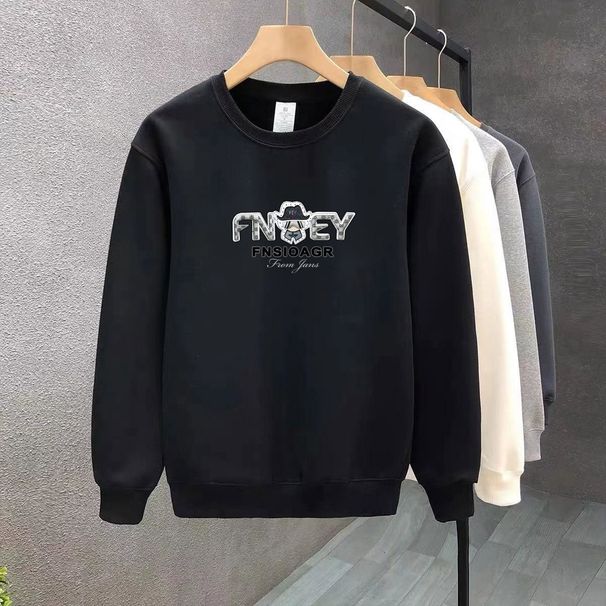 FW25 Matching Couple Cotton Crew Neck Sweatshirt - His & Hers_ecoleips.com