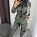 Women's Clothing Casual Two Piece Set Solid Color Yellow Black Army Green Clothing_ecoleips.com