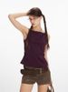 Women's Solid Colour Camisole Top Slim Fit Sexy Sleeveless Cotton Summer Vest_ecoleips.com