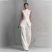 Flowy Fashion Sleeveless Trouser Set Solid Color Stylish Independent Store Shirt Women's Clothing Sets 2026 Europe & America_ecoleips.com