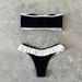2024 New Style Swimsuit, Strapless Ruffle Triangle Beach Hot Spring Bikini Swimwear_ecoleips.com