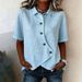 Women's Clothing Summer New Arrival Casual Solid Color Irregular Shirt Popular Style_ecoleips.com
