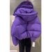 Korean-Style Winter Coat For Women – Oversized Hooded Puffer Jacket With Faux Fur Trim, Relaxed Fit & Trendy (M-3XL)_ecoleips.com