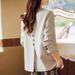 Women's Casual Blazer High-End Unique Design Spring Autumn Style Commuter Suit Jacket_ecoleips.com