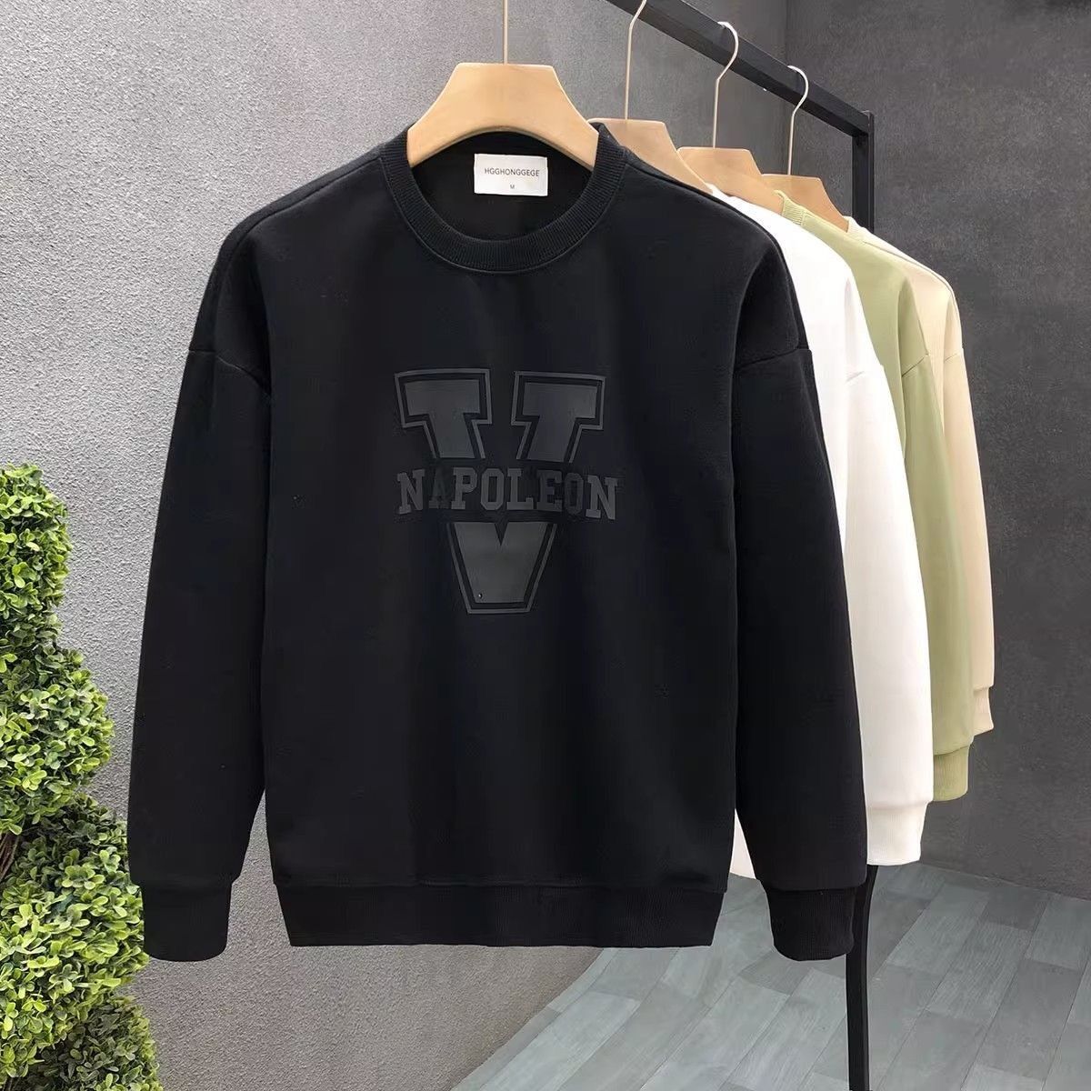 FW25 Matching Couple Cotton Crew Neck Sweatshirt - His & Hers_ecoleips.com