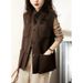 Aria Basics In-stock Korean And Japanese Foreign Trade Women's Coat, Solid Color Double-sided Woolen Vest Top_ecoleips.com
