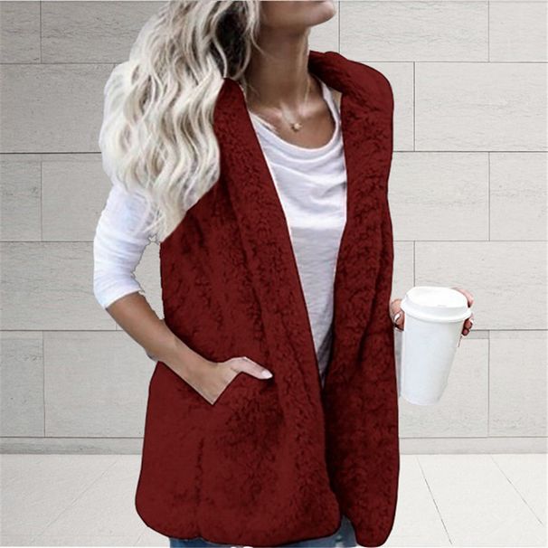 Women’s Oversized Hooded Vest – Lightweight Sleeveless Jacket With Pockets Solid Color Sleeveless Hooded Pocket Vest In Stock_ecoleips.com