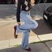 Women's Clothing Spring High Waisted Ripped Knee Loose Wide Leg Straight Leg Jeans For Women_ecoleips.com