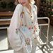 Women's Clothing Summer Heavy Embroidery Linen Shirt Shorts_ecoleips.com