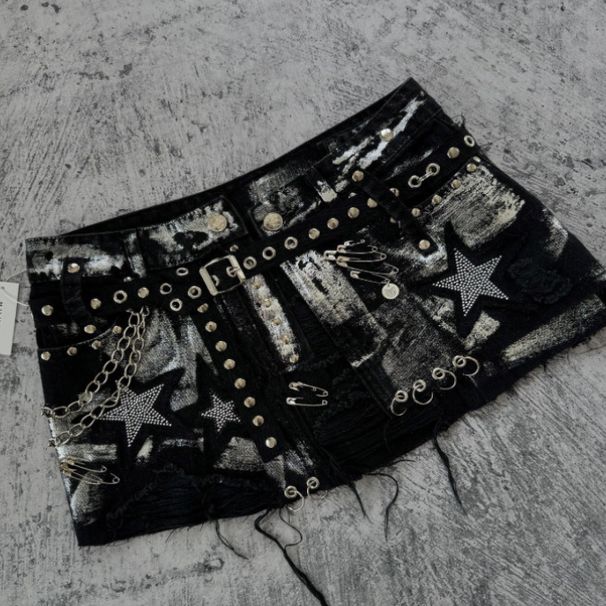 Women's Clothing Slim Fashion Niche Hot Girl Skirt Autumn And Winter New Denim Skirt Y2k Style Personality Skirt_ecoleips.com