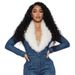 Denim Jumpsuit With Faux Fur Collar – Slim-Fit Utility Romper In Classic Blue (S-2XL, Mid-Rise Tapered Leg, Cotton-Blend Workwear-to-Weekend Wear)_ecoleips.com