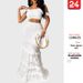 Women's Elegant Fishtail Bodycon Skirt Set With Revealing Waist And Lace Long Skirt Spring/Autumn Regular Fit_ecoleips.com