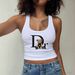 European And American Camisole Women's New Summer Simple Pattern Design Sexy Spicy Girl Sleeveless Casual V-neck Vest Top_ecoleips.com