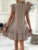 Women's Casual Solid Color Shirt Dress Summer Waist Wrapped Short Sleeve For Women Clothing_ecoleips.com