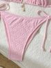 Women's Clothing Solid Color Bikini Set Two-Piece Swimsuit Sexy Triangle Top And Classic Briefs For Beach Pool_ecoleips.com