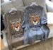 Women's Oversize Tiger Head Cartoon Print Loose T-Shirt Summer Trend Top Thickened Short Sleeve Casual Fashion_ecoleips.com
