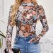 Women's Clothing Hot Selling Pullover High Collar Long Sleeved Lace Floral Mesh Bottoming Shirt T Shirt Female_ecoleips.com