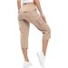Women's Lightweight Capri Hiking Pants Casual Quick Drying Outdoor Travel Shorts With 6 Pockets_ecoleips.com