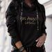 Women's Fashion Hooded Set Letter Print Long Sleeved European American Style_ecoleips.com