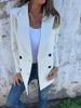 2025s Autumn New Solid Color Fashionable Long Sleeved Suit Jacket For Women_ecoleips.com