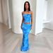 New Fashion Printed 2 Piece Set Sexy Spaghetti Strap Backless Bodycon Slim Dress For Women Summer Streetwear Outfits_ecoleips.com