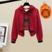 Fleece-Lined Hoodie & Stretch Jeans Set – Embroidered Winter Outfit For Men & Women (S-2XL, Cozy Two-Piece, Unisex Streetwear)_ecoleips.com