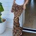 Sensual Leopard Print Mesh Mermaid Skirt For Women - Stretchy Bodycon Mini Skirt With Sheer Overlay For Night Out & Club Wear_ecoleips.com