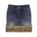 Women's Clothing Fashion Ins Style Furry Edge Washed Denim Retro Short Skirt Personality Street Blasting Hot Girl Skirt For Women_ecoleips.com