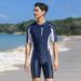 Aria Basics One-piece Men Long Sleeve Sunscreen Swimsuit Men's Youth Foreign Trade Diving Adult Jellyfish Surfing Suit_ecoleips.com
