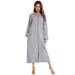 Aria Basics Aria Basics Cross-border Zipper Cardigan European And American Spring, Autumn, Winter New Pajamas Home Wear_ecoleips.com