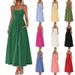 Women's Clothing Thin Strapped Pleated Vest Dress With Pockets Hotselling 2026 Clothing From America_ecoleips.com