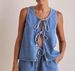Women's Clothing Summer Fashion Casual Sleeveless Lace Up High Waist Women's Vest Denim Suit Shorts Women_ecoleips.com