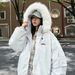 Big Fur Collar Hooded Tooling Down Cotton Clothes Women's Winter Big Fur Collar Short Niche Thickened Coat_ecoleips.com