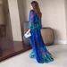 Women's French Retro Fashion Printed Long Sleeve Elegant Dress_ecoleips.com