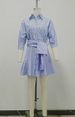 Women's Summer Striped Shirt Dress Elegant Casual Stylish Exclusive Lanon Material Regular Fit For Adults_ecoleips.com