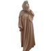 2025 In Stock Cross-Border E-commerce Middle Eastern Abaya Patchwork Large Hem Solid Color Loose Women's Long Dress 888_ecoleips.com
