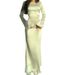 2024 Autumn/Winter Cross-Border Women's Solid Color Round Neck Long Sleeve Tie-Waist Chinese Style Elegant Casual Dress_ecoleips.com