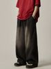 Japanese Retro Washed Vintage Jeans For Women, Ins High Street Trendy Loose Straight Wide-Leg Pants, Casual Long Pants_ecoleips.com