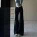 Black Micro-flare Jeans For Women, 2025 Spring And Autumn New Style, High-waisted, Slimming, Stretchy, Plus-size,_ecoleips.com