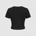 Letter Printed Women's Round Neck T Shirt Top_ecoleips.com