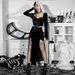 Voya Women's Clothing, European And American Street Rock Style, Sexy Split Halloween Skirt, Split Sexy Skirt_ecoleips.com