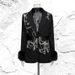 Women's Clothing Heavy Duty Light Luxury Blazer, New Style, Single Button Rhinestone Embellished Waist Revealing High End Blazer._ecoleips.com